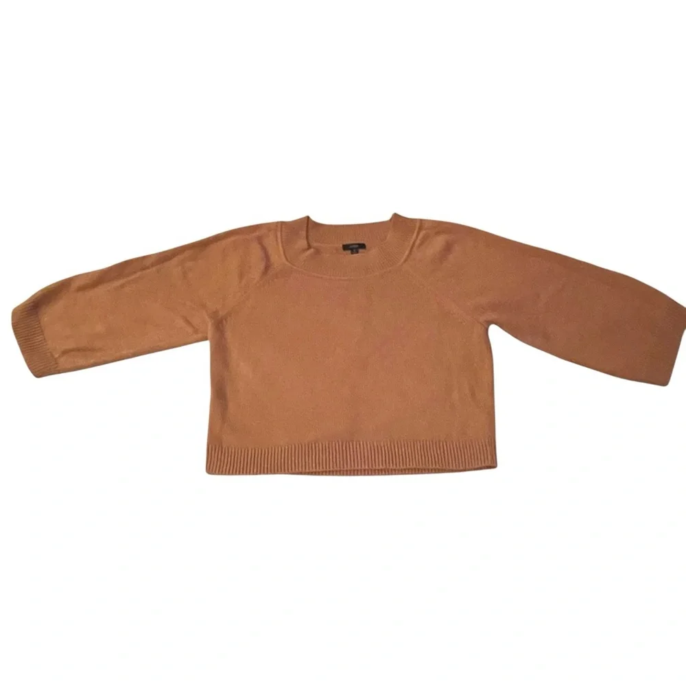 J. Crew Relaxed-sleeve Boatneck Beach Sweater Camel Tan‎ Size Small